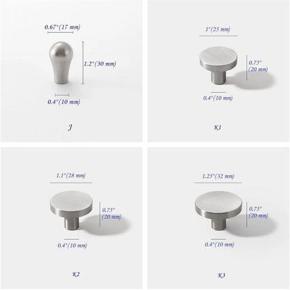 Brushed Nickel Steel Bass Kitchen Cabinet Hardware Dresser Drawer Knobs Pulls