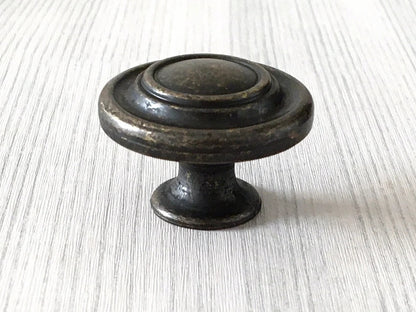 Cabinet Knobs Antique Bronze Vintage Look Drawer Pulls Lynns Hardware