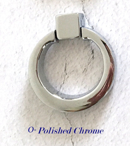 Chrome Modern Ring Drawer Pull Kitchen Hardware