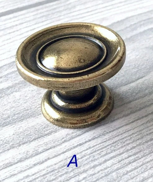 Circle Cabinet Knob Drawer Pulls Antique Bronze Hardware