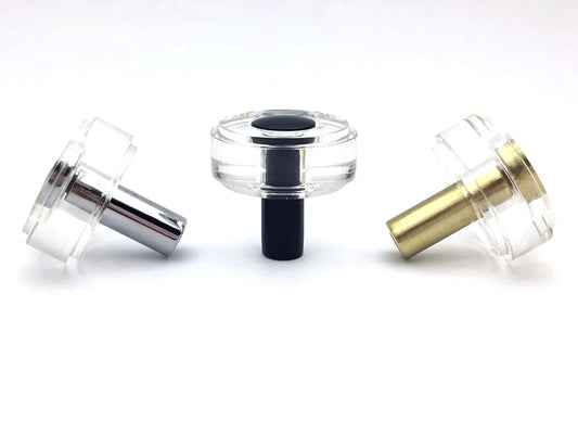 clear Acrylic Cabinet Knobs with metal center