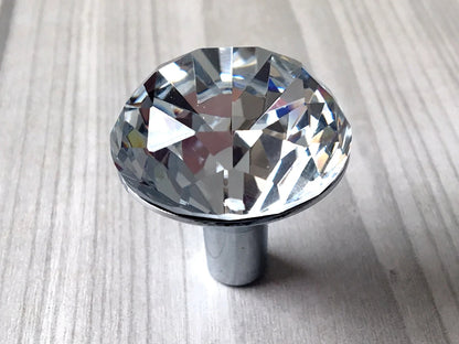 Crystal Drawer Knob Cabinet Hardware Furniture Blings Silver Clear