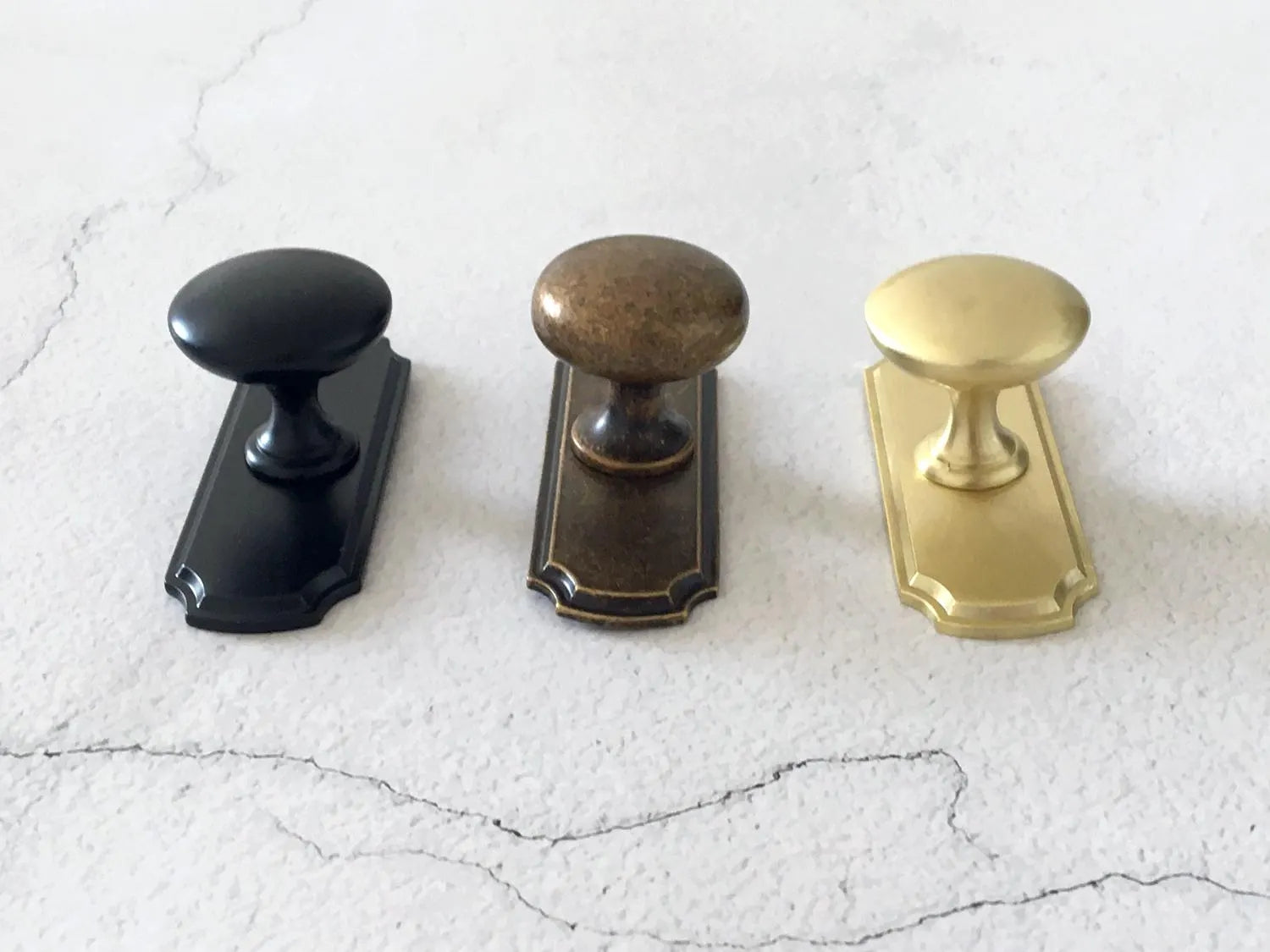 Drawer Knob Backplate Cabinet Pull Dresser Knobs Retro Kitchen Knobs Hardware
