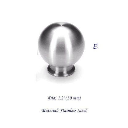 Nickel Cabinet Knobs, Egg Drawer Pulls, Modern Kitchen Hardware