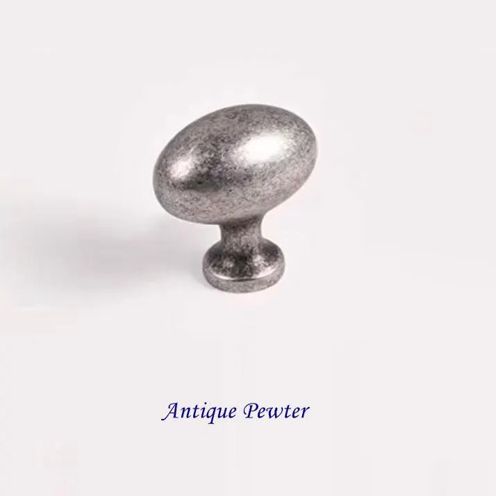 Messing Eierknopf Oval Schubladengriff Schrankknopf Bronze Kaffee Lynns Hardware 