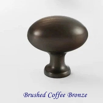 Messing Eierknopf Oval Schubladengriff Schrankknopf Bronze Kaffee Lynns Hardware 