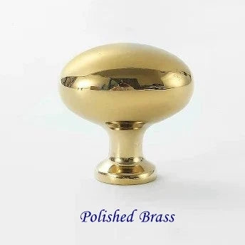 Messing Eierknopf Oval Schubladengriff Schrankknopf Bronze Kaffee Lynns Hardware 