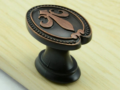 3.75" Fleur De Lis Cabinet Pulls Drawer Knob 96 Centers Oil Rubbed Bronze