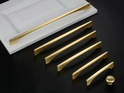 Gold Cabinet Pulls Modern Kitchen Hardware Brushed