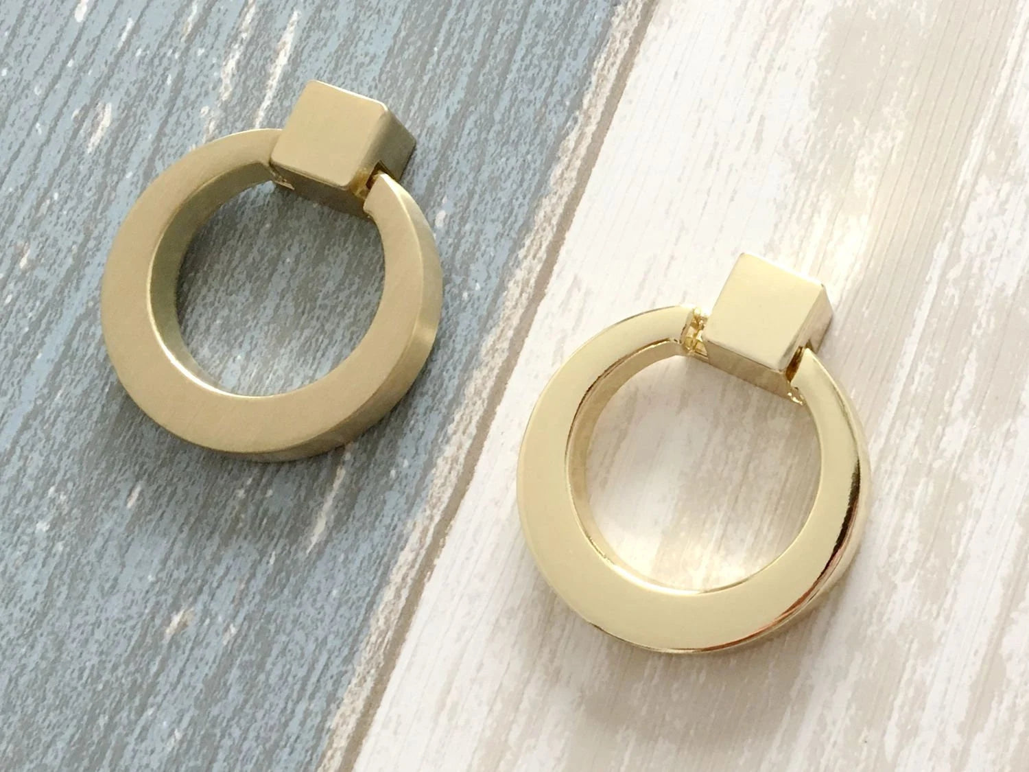 Gold Rings Cabinet Pulls Lynns Hardware