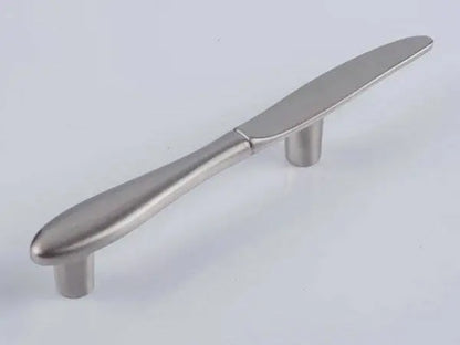 brushed nickel knife kitchen handle with 3-inch centers
