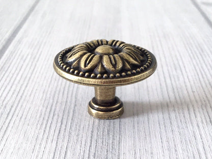 Victorian georgian style decorative floral cabinet knob