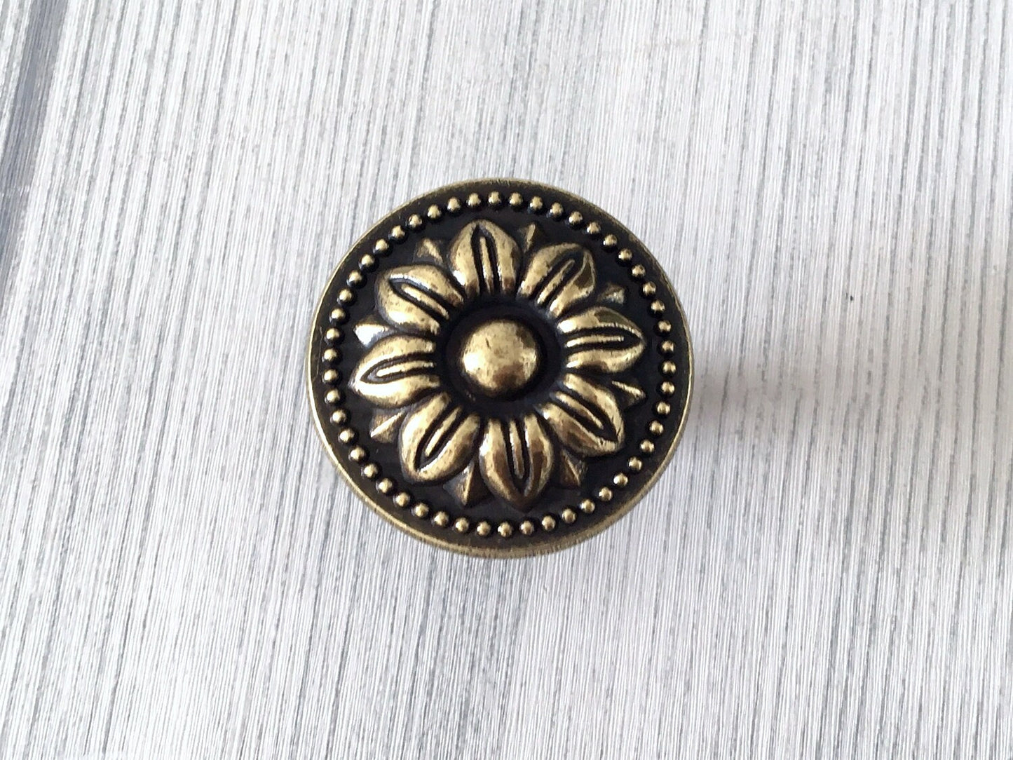 4 1/2" Viktorianischer Antik Bronze Schubladengriff | Floraler Schrankknopf