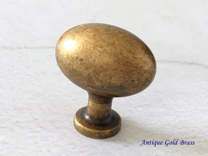 Eierknopf Schrankknöpfe Oval Schubladengriff Lynns Hardware Gold Nickel Schwarz 