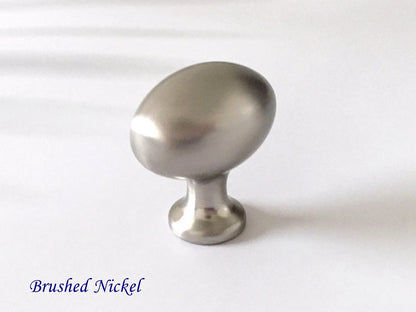 Eierknopf Schrankknöpfe Oval Schubladengriff Lynns Hardware Gold Nickel Schwarz 