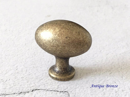 Eierknopf Schrankknöpfe Oval Schubladengriff Lynns Hardware Gold Nickel Schwarz 
