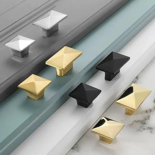 Modern Square Knob Rectangular Pulls Lynns Hardware