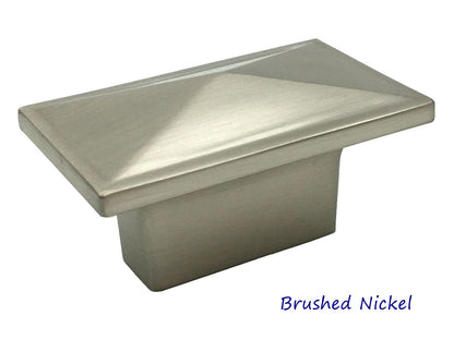 Nickel Rectangular Cabinet Pull 16 mm