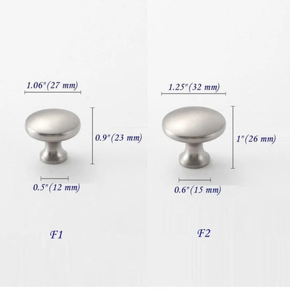 Nickel Brass Cabinet Knobs Dresser Drawer Pull Quiet Luxury Kitchen Hardware