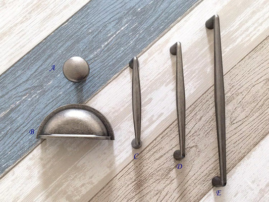 pewter drawer pulls