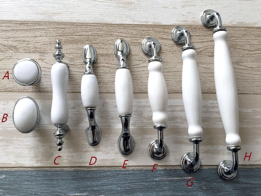 porcelain drawer pulls Lynns Hardware