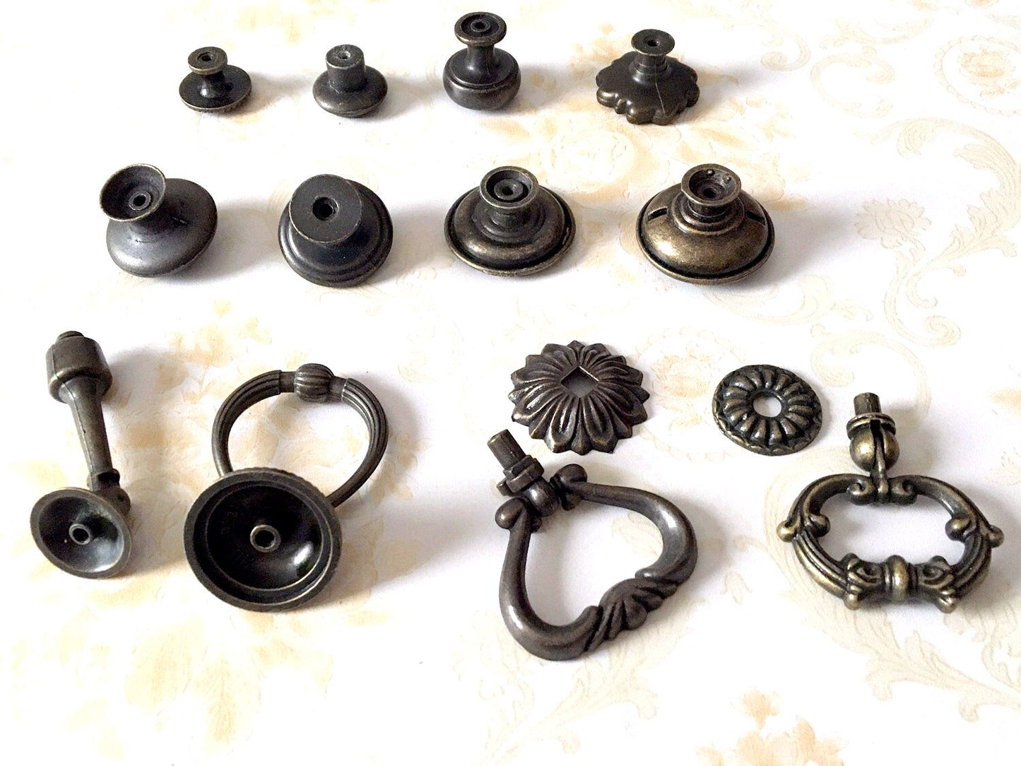 Schubladenknauf im Vintage-Look, Antik-Bronze, Schubladengriffe