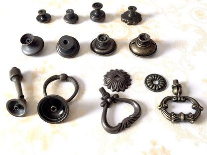 Schubladenknauf im Vintage-Look, Antik-Bronze, Schubladengriffe