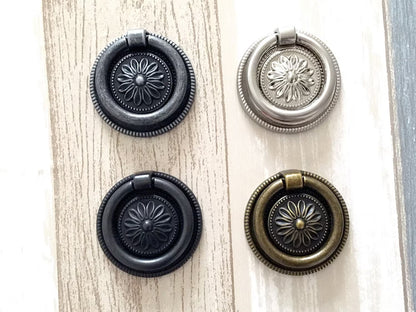 Ring Drop Drawer Pulls and Pendant Cabinet Door Knobs 