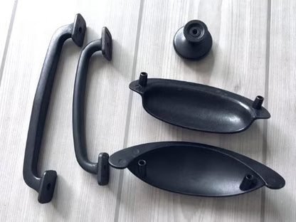 Rustic Cabinet Handles Knobs Antique Black Drawer Pulls Kitchen Lynns Hardware 