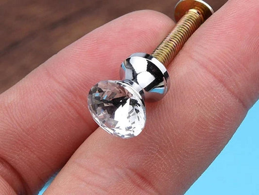 Tiny Crystal Knob 12 mm for Jewelry Box Lynns Hardware