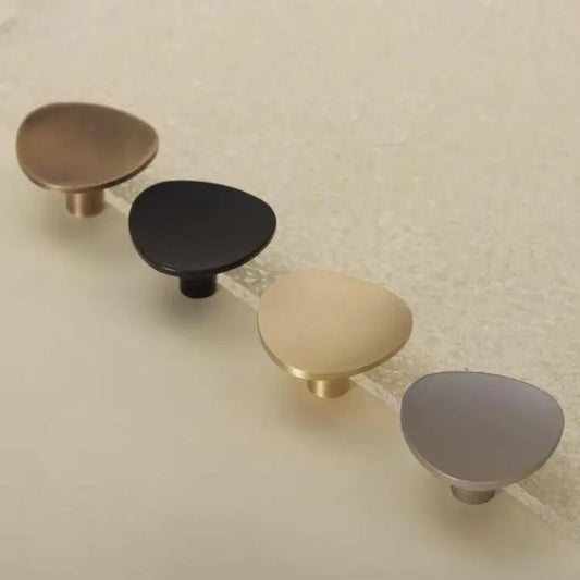 Minimalistische Messing Gold Moderne Schrankknöpfe Dreieck 
