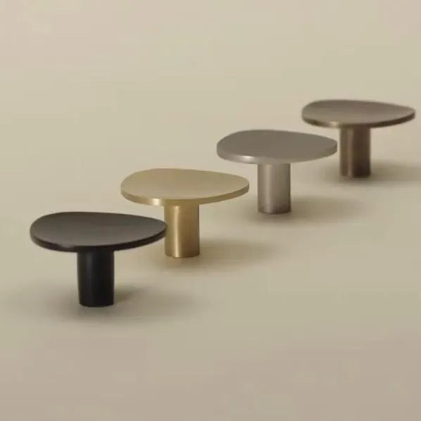 Minimalistische Messing Gold Moderne Schrankknöpfe Dreieck 