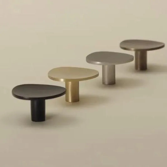 Minimalist Brass Gold Modern Cabinet Knobs Triangle