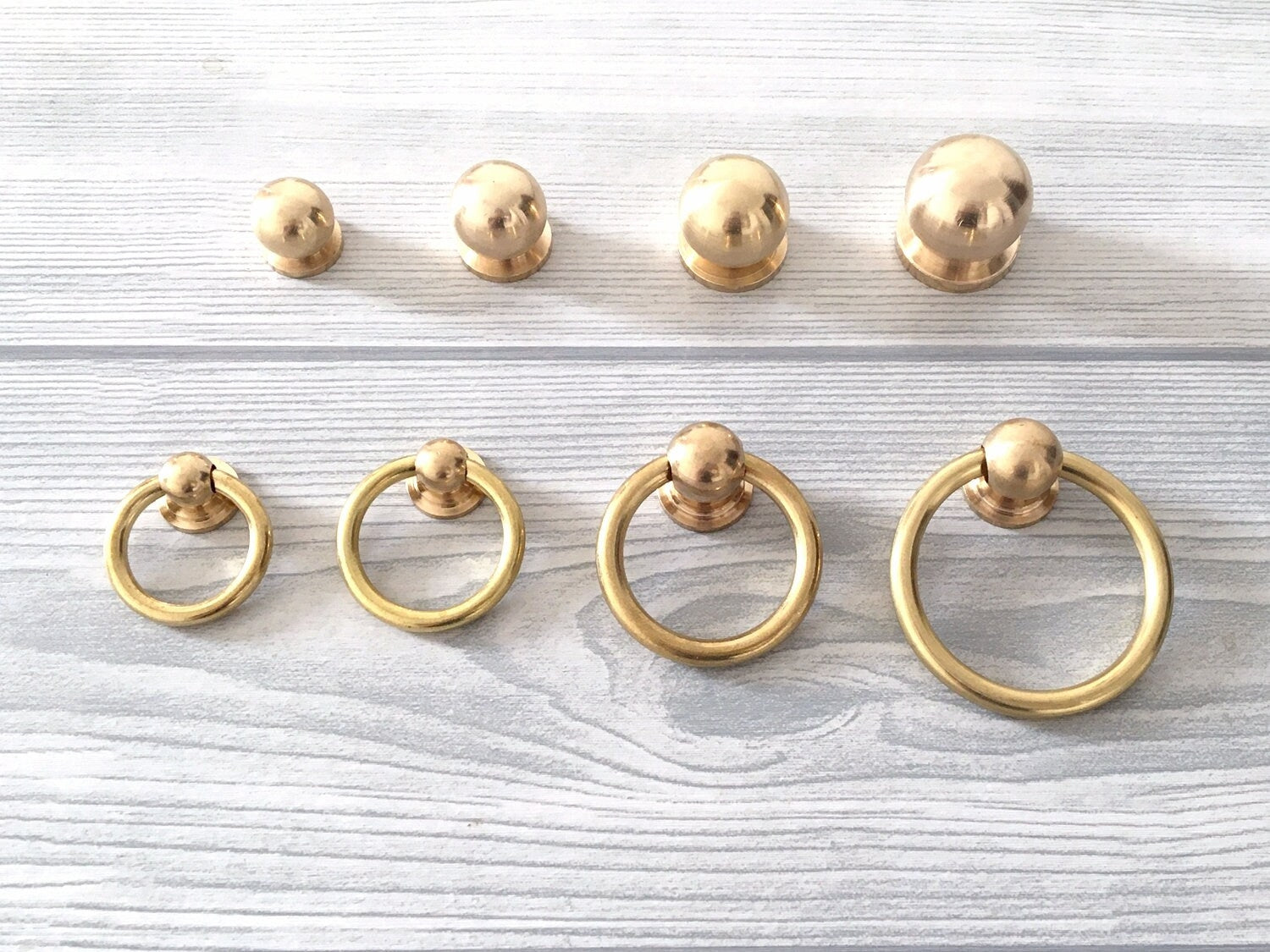 Unlaquered Brass Cabinet Pulls Knobs