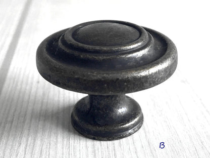 3,5" 4,25" Zentren Antik Silber Swing Bail Griff &amp; Anhänger Drop Ring Pull