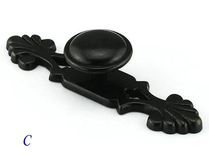 Vintage Style Cabinet Knob Backplate Drawer Pulls Kitchen Hardware