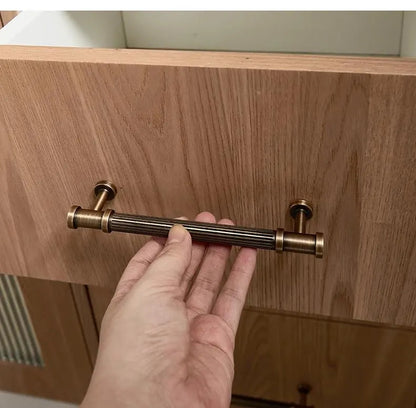 vintage look antique bronze cupboard bar pull