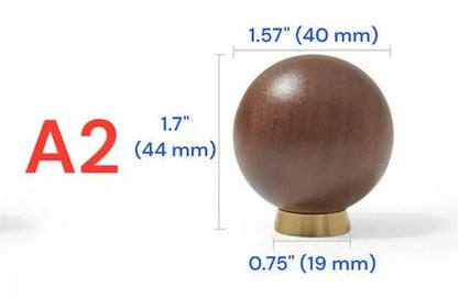 Walnut Brass Dresser Drawer Pull Kitchen Cabinet Knobs