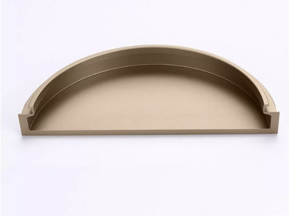 Half Moon Recessed Flush Cabinet Pull Handle - 4 Finishes