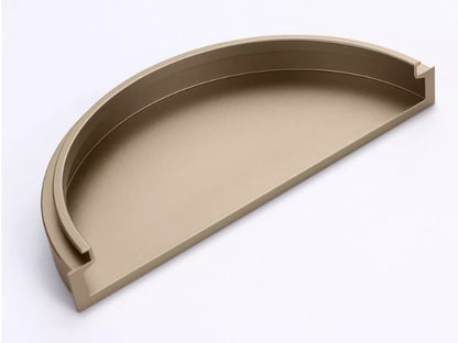 Half Moon Recessed Flush Cabinet Pull Handle - 4 Finishes