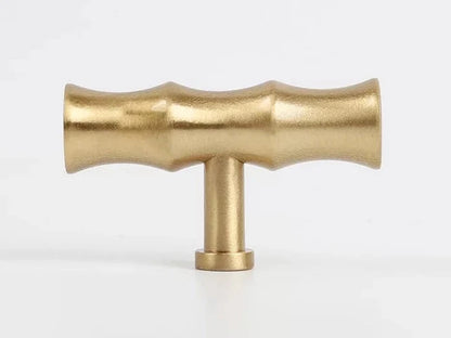 Poignées de tiroir en laiton pour armoires et tiroirs, 2,5", 2,75", 3", 3,3", quincaillerie en bambou